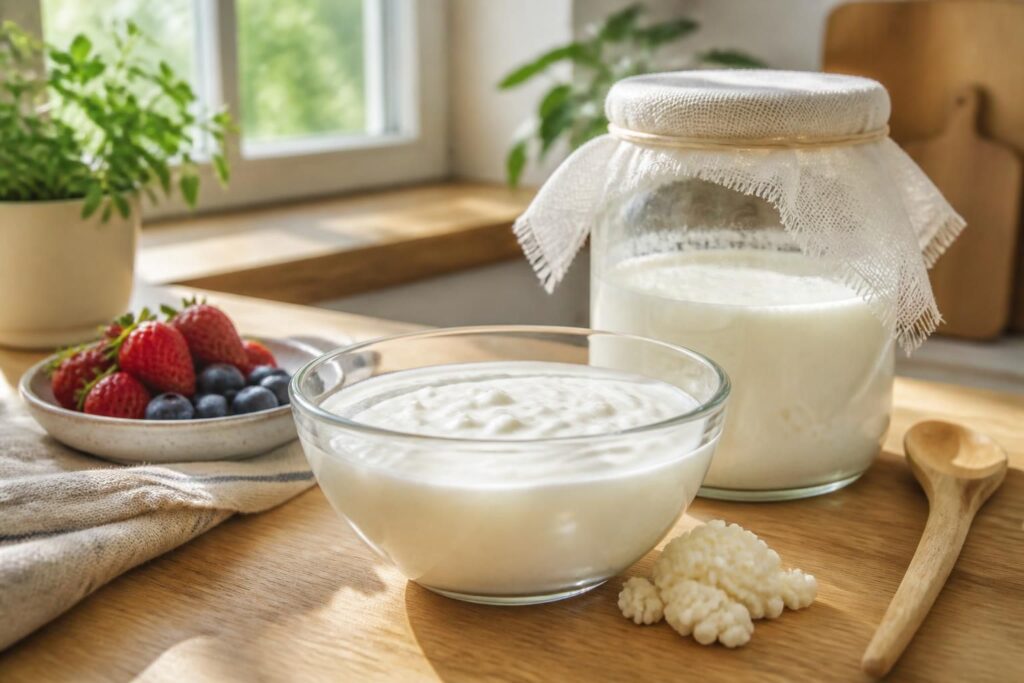 découvrez une recette maison simple de kéfir pour profiter pleinement de ses bienfaits probiotiques et améliorer votre santé digestive.