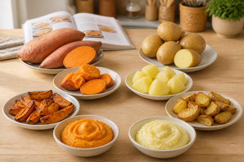 découvrez les calories de la patate douce selon différents modes de cuisson et comparez-les avec celles de la pomme de terre pour mieux gérer votre alimentation.