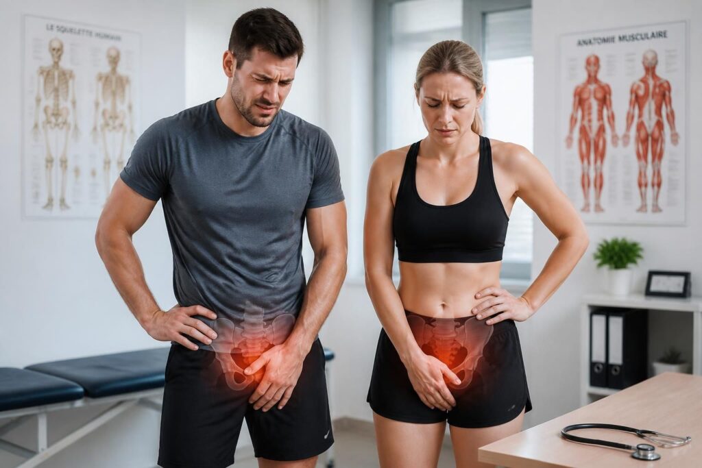 découvrez comment identifier les symptômes de la pubalgie chez l'homme et la femme pour un diagnostic rapide et un traitement adapté.