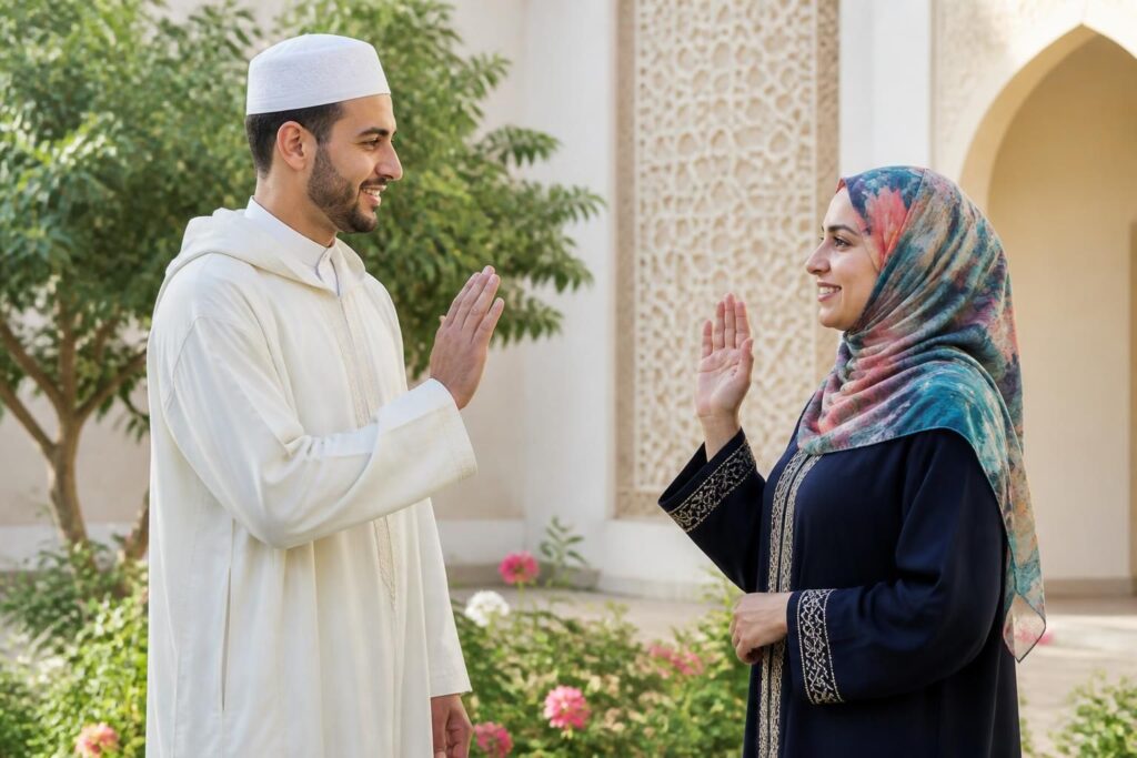 découvrez la signification profonde de la salutation islamique 'salam aleykoum wa rahmatullah wa barakatuh' et apprenez comment l'utiliser correctement dans les échanges quotidiens.