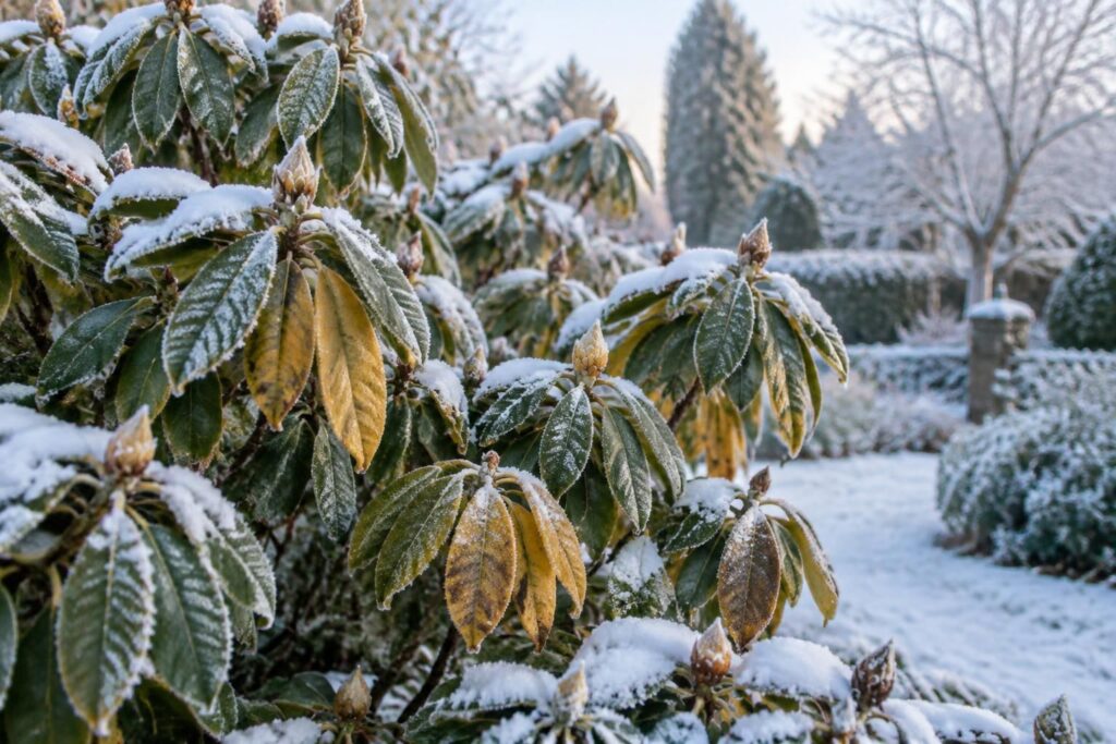rhododendron gelé ou feuilles jaunes ? découvrez les causes du problème et les gestes pour protéger votre arbuste et favoriser sa reprise après l’hiver.