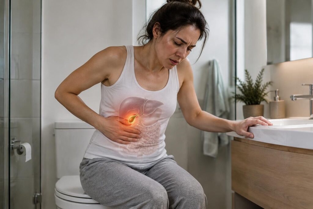 diarrhée, vertiges, douleur abdominale : découvrez les symptômes possibles d’un trouble de la vésicule biliaire et les signes qui nécessitent un avis médical.