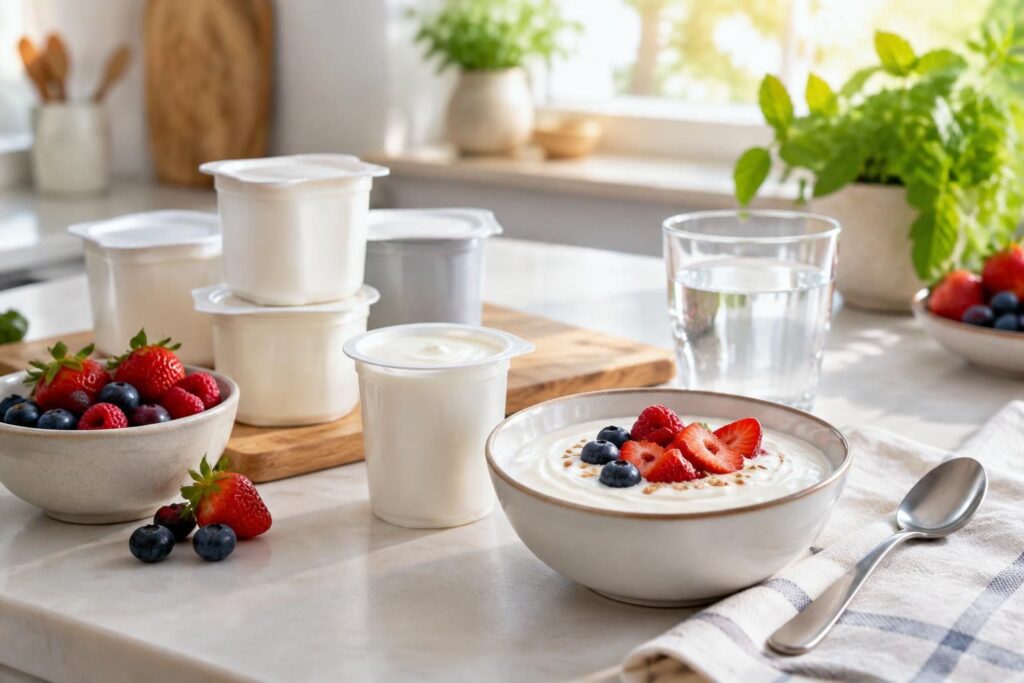 quelles marques de yaourts probiotiques choisir et quelle quantité consommer par jour ? comparez les options et découvrez leurs bienfaits pour la digestion.